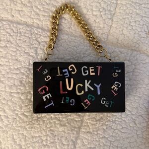 Edie Parker Acrylic “Get Lucky” Mirror bag